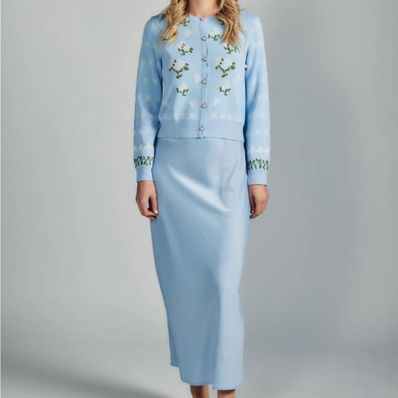 aleeza paris Dresses & Skirts - Aleeza Paris motif shimmer slip Skirt XLG